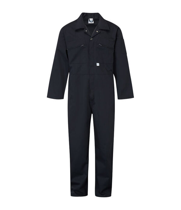 Castle Blue Zip Front Coverall Boilersuit Navy Blue 366