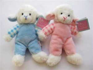 Rattle Lamb (Small) Pink/Blue