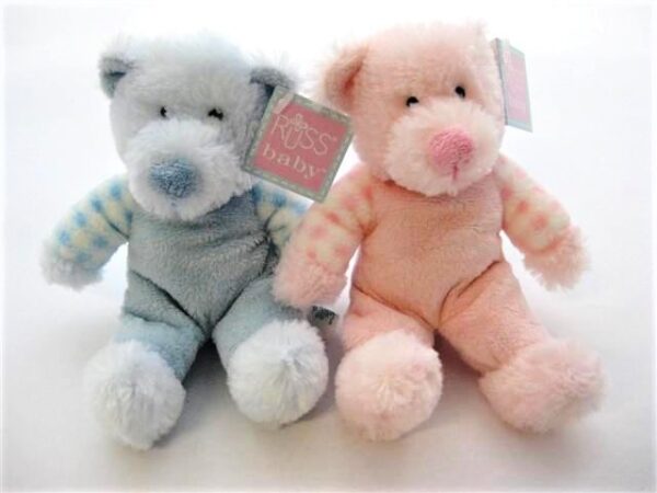 Rattle Bear (Small) Pink/Blue