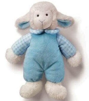 Rattle Lamb 32cm Blue