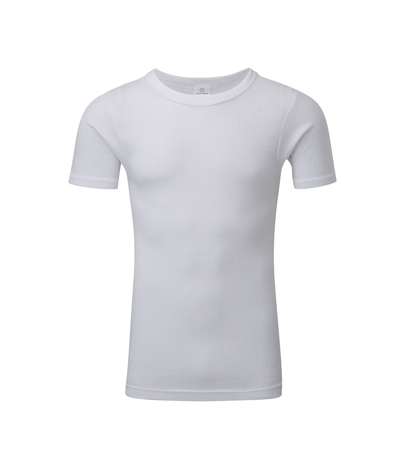 Thermal Short Sleeve Vest White