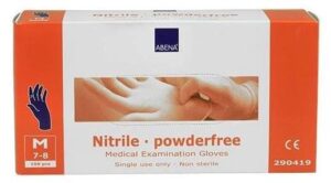 Gloves Nitrile Disposable Powder Free Pack of 100 gloves by Abena