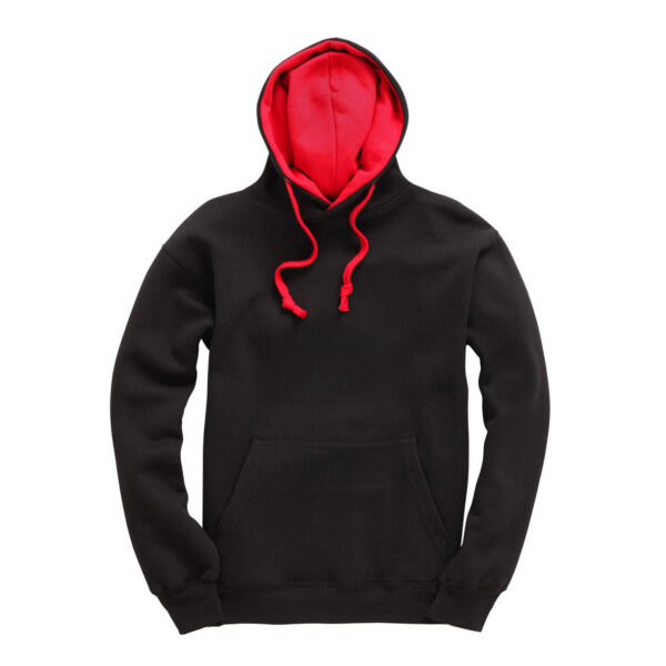 Black Red Contract Hoody W73