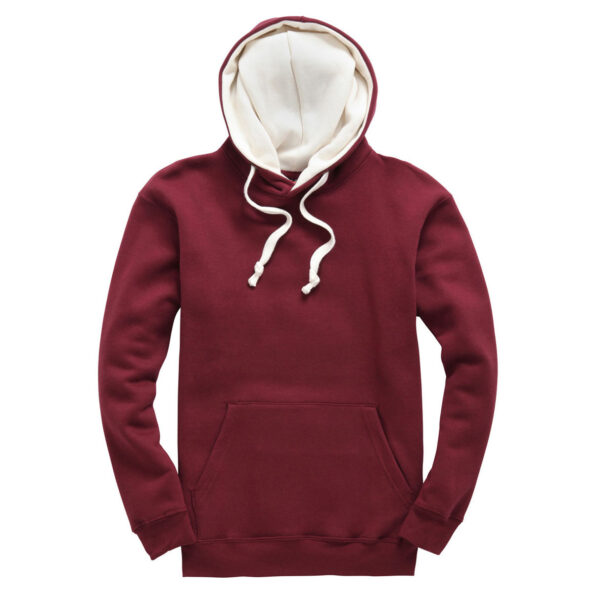 Burgundy Ecru Contract Hoody W73