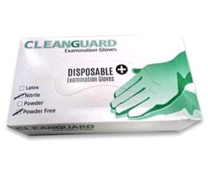 Gloves Nitrile Disposable Powder Free CLEANGUARD Pack of 100 gloves