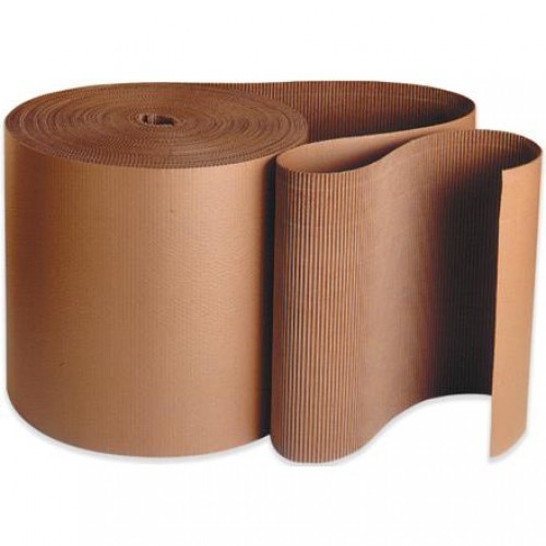 Corrugated brown paper
