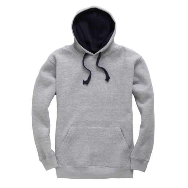 Grey Navy Contract Hoody W73