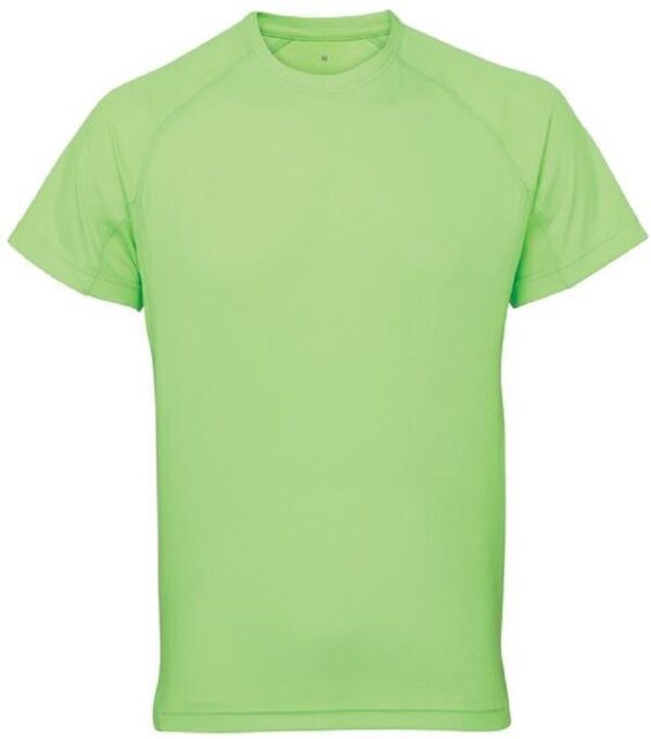 TRI DRI - PANELLED TECH TEE SHIRT Lightning Green