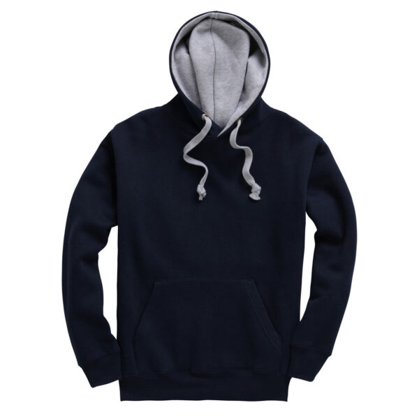 Navy Grey Contract Hoody W73