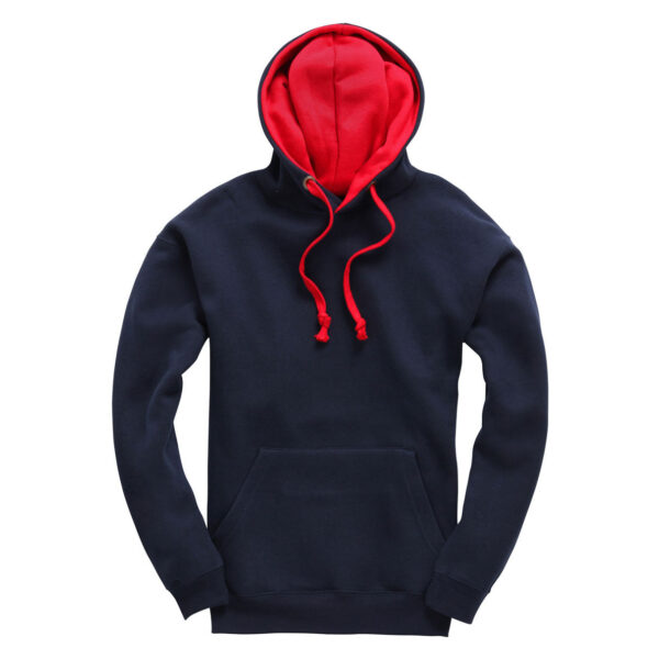 Navy Red Contract Hoody W73