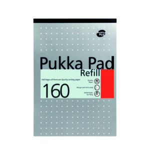 Pad Pukka Pad 160 Pages A4 Ruled Metallic 4 hole Refill single