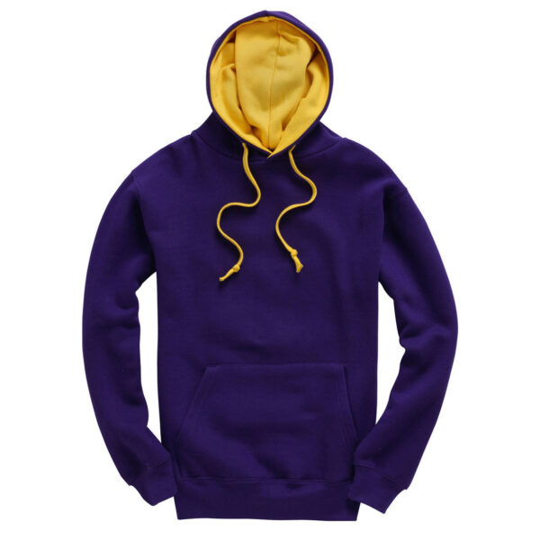 Purple Yellow Contract Hoody W73