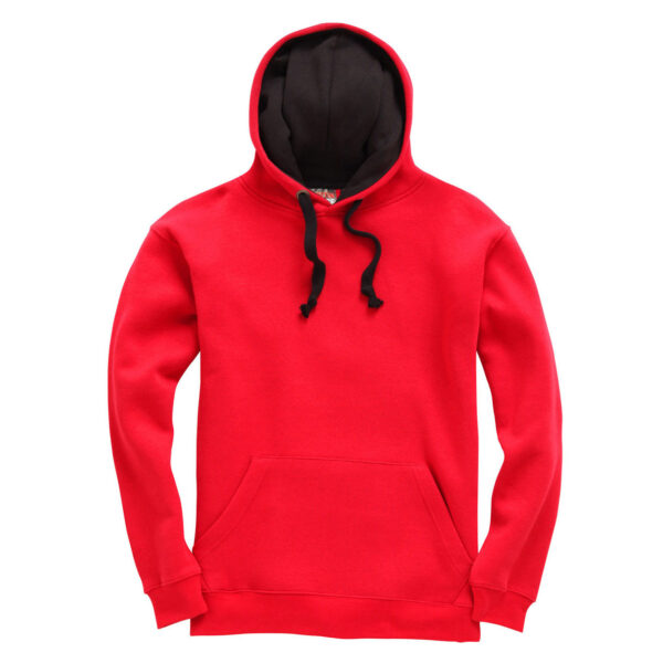 Red Black Contract Hoody W73