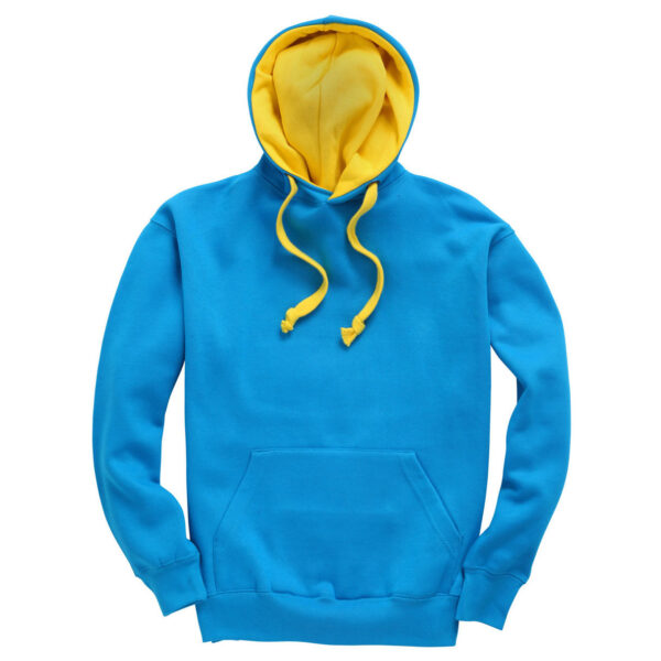 Turquoise Yellow Contract Hoody W73