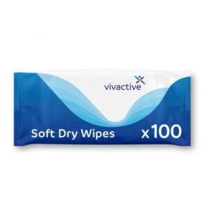 Vivactive Soft Dry Patient Wipes pack 100