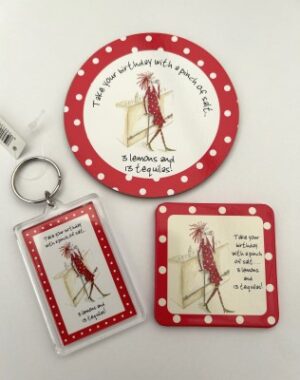 Set Keyring Coaster Magnet