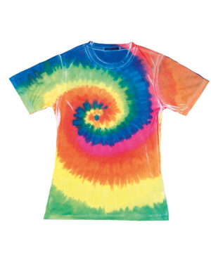 Sublimated Rainbow Tie Dye Tee Shirt