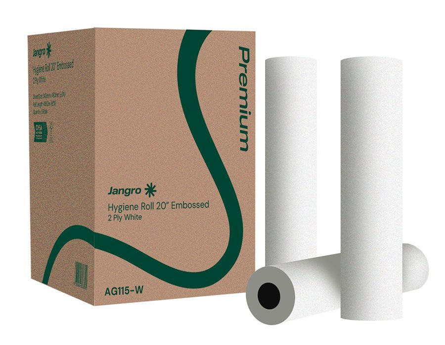Hygiene Roll White Embossed 2 Ply