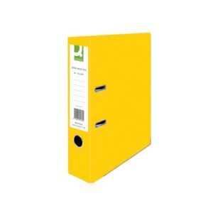 Lever Arch File Yellow 70mm Paperbacked
