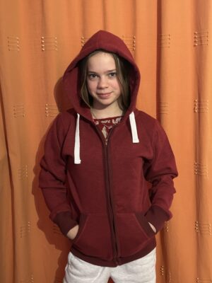 COTTONRIDGE LADIES CHILDS SLUB TP7 Hoodie Paprika Full Zip