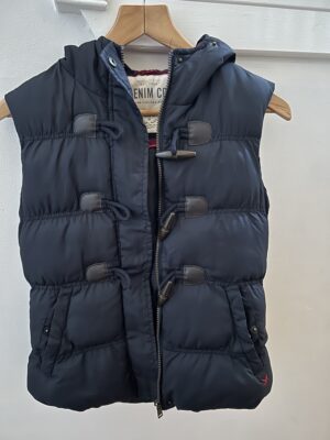Body Warmer - Hooded Navy Blue