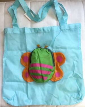Tote Bag with quirky Bug zipped pocket