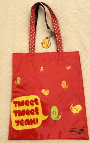 Bag - Momiji Tote Bag with Keyring - Red